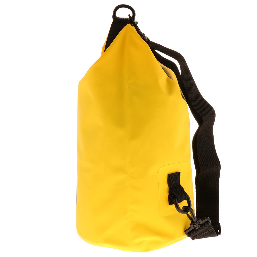 Waterproof   Bag Backpack Beach Bucket Rafting Kayaking   Sack Yellow