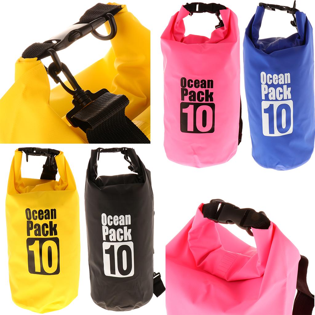 Waterproof   Bags Backpack Beach Bucket Rafting Kayaking Bag  Yellow