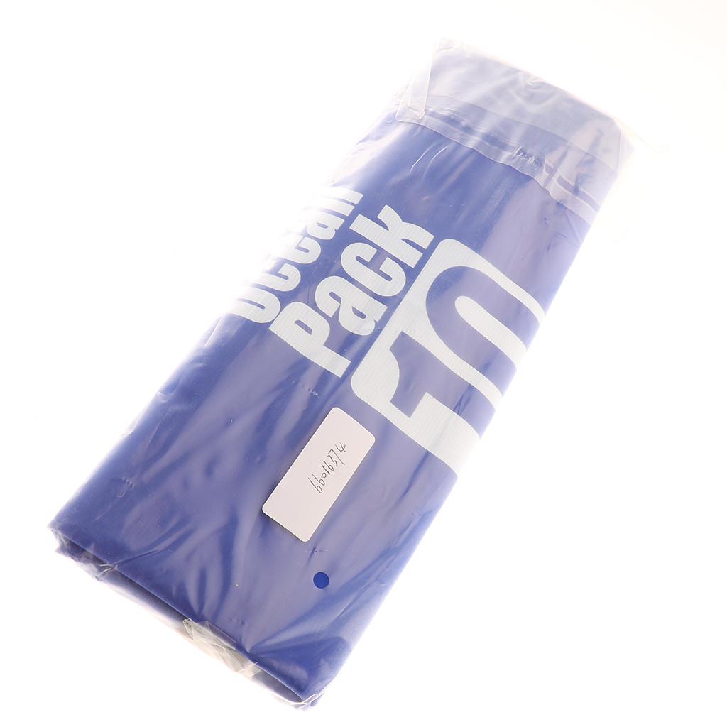 Waterproof Dry Bags Backpack Beach Bucket Rafting Kayaking Bag  Dark Blue