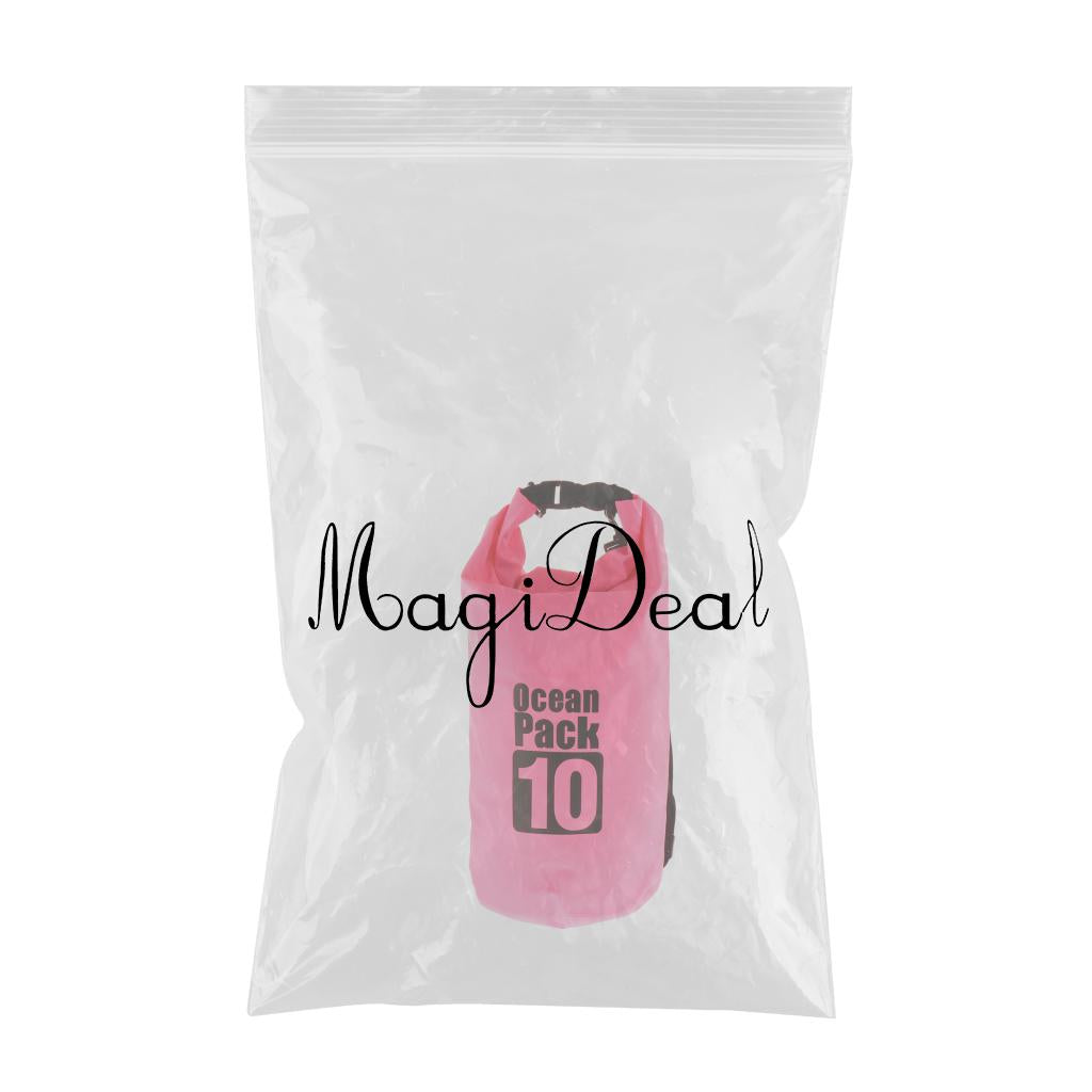 Waterproof   Bags Backpack Beach Bucket Rafting Kayaking Bag  Pink