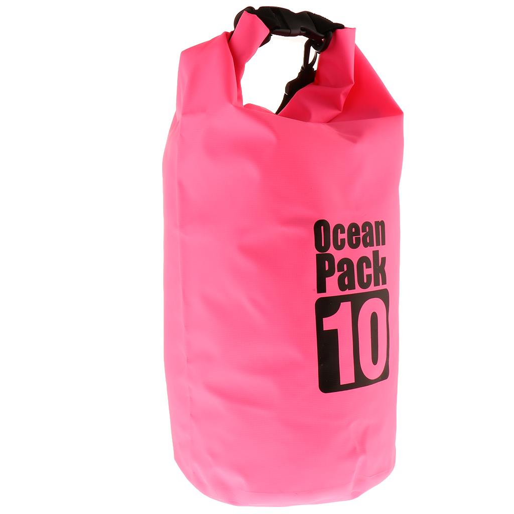 Waterproof   Bags Backpack Beach Bucket Rafting Kayaking Bag  Pink