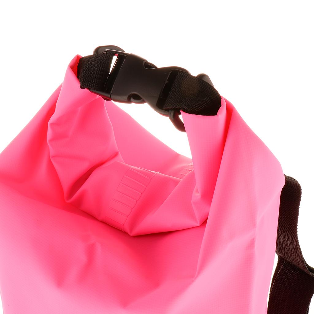 Waterproof   Bags Backpack Beach Bucket Rafting Kayaking Bag  Pink