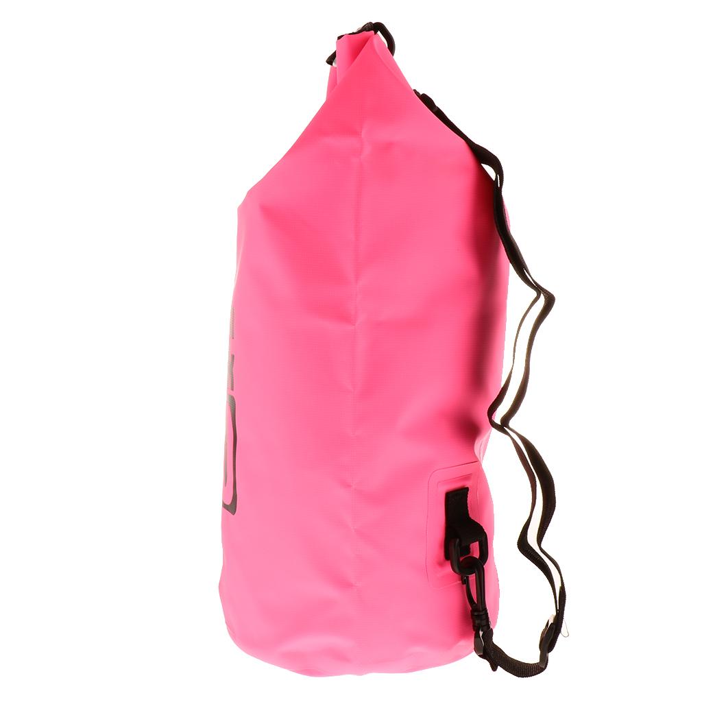 Waterproof   Bags Backpack Beach Bucket Rafting Kayaking Bag  Pink