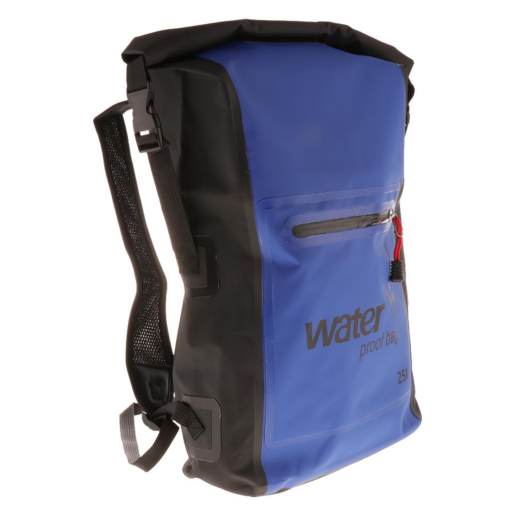 Waterproof Two-shoulder bag drifting Kayaking Camping Hiking Backpack blue
