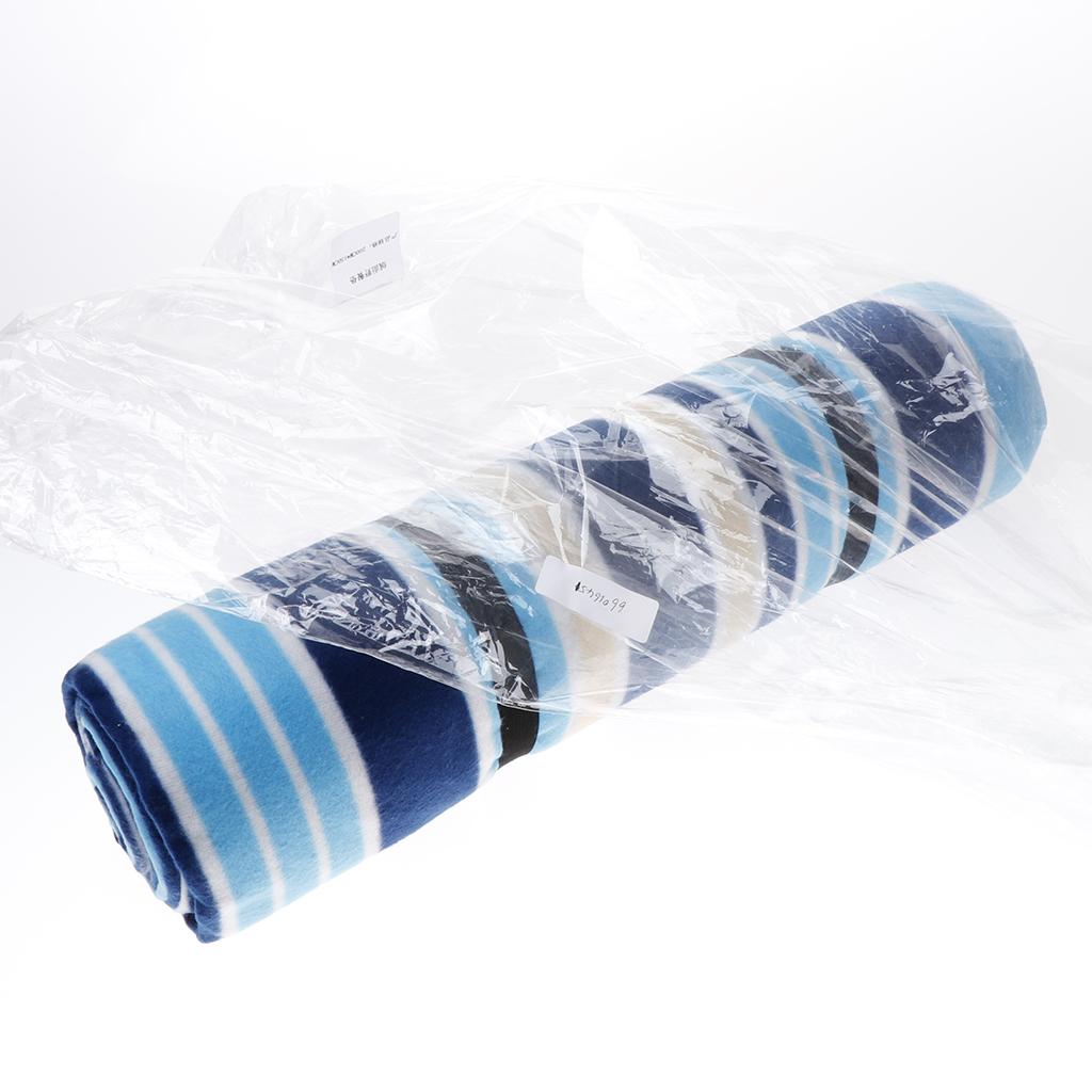 Outdoor Picnic Blanket Mat Waterproof Beach Blanket 200x150CM Blue Stripe