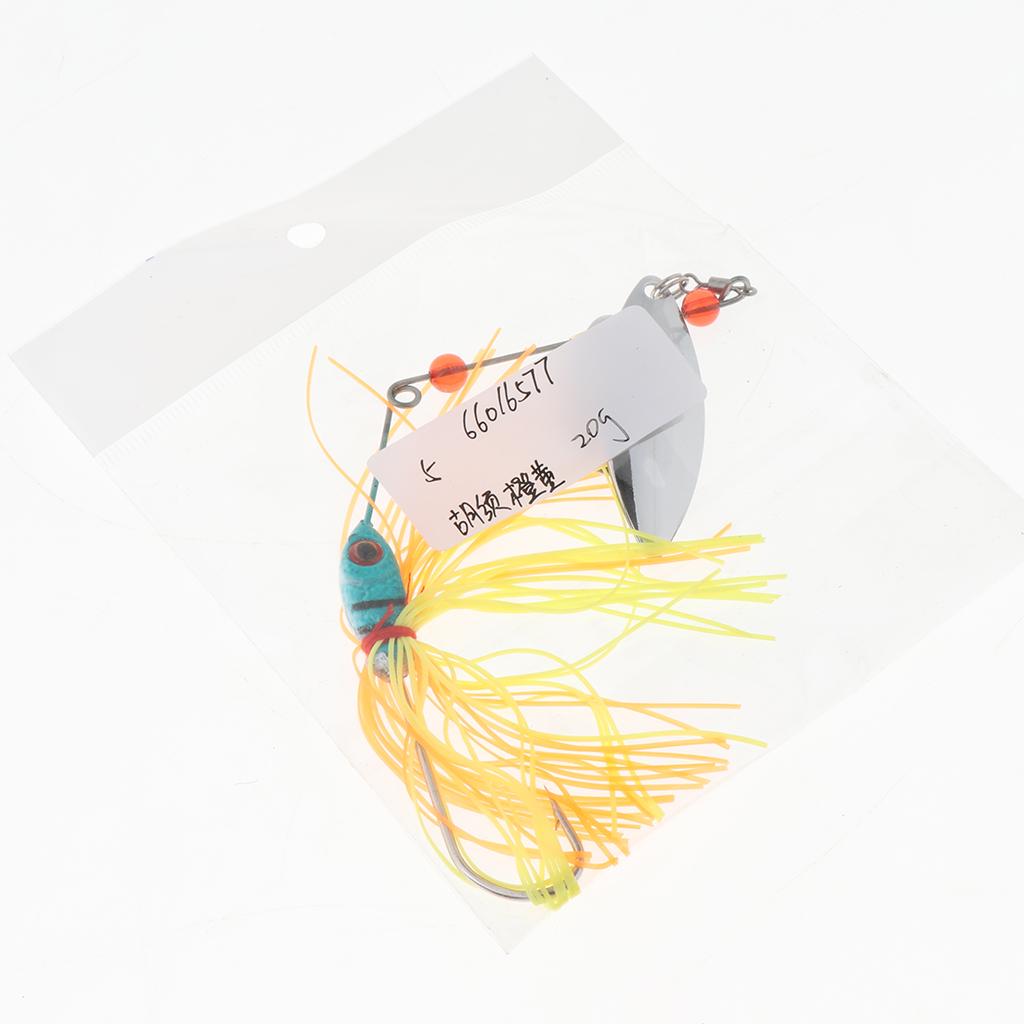 4x15g Hard Metal Fishing Lure Spinner Bait Spoon Tackle Bass Crankbaits Orange