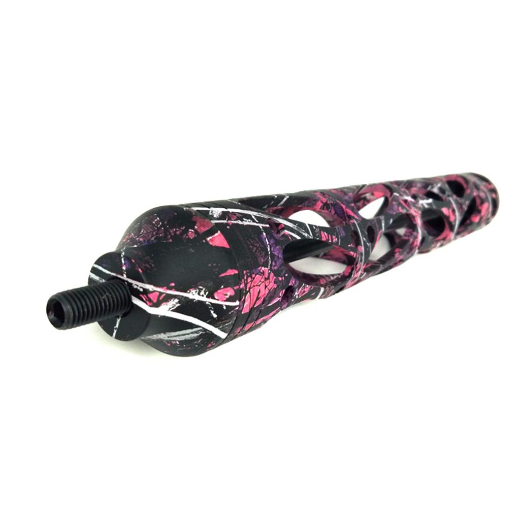 Aluminum Alloy Bow Stabilizer for Compound Archery Bow Pink Camouflage