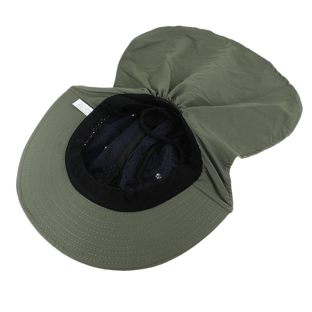 360-degree Outdoor Jungle Hat Shawl Neck Sun Protection Hat Face Protection Green
