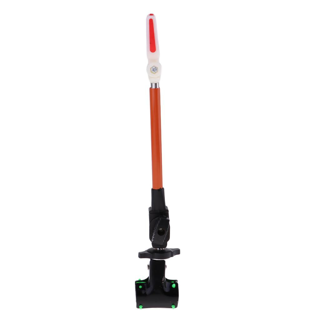 Fishing Rod Bracket Rotating Fishing Rod Pole Rear Support Stand Holder Metal Clip
