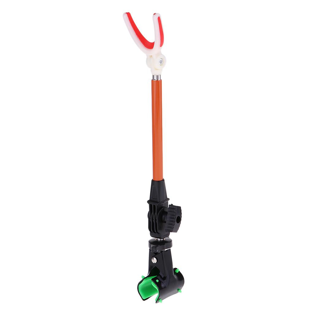 Fishing Rod Bracket Rotating Fishing Rod Pole Rear Support Stand Holder Metal Clip