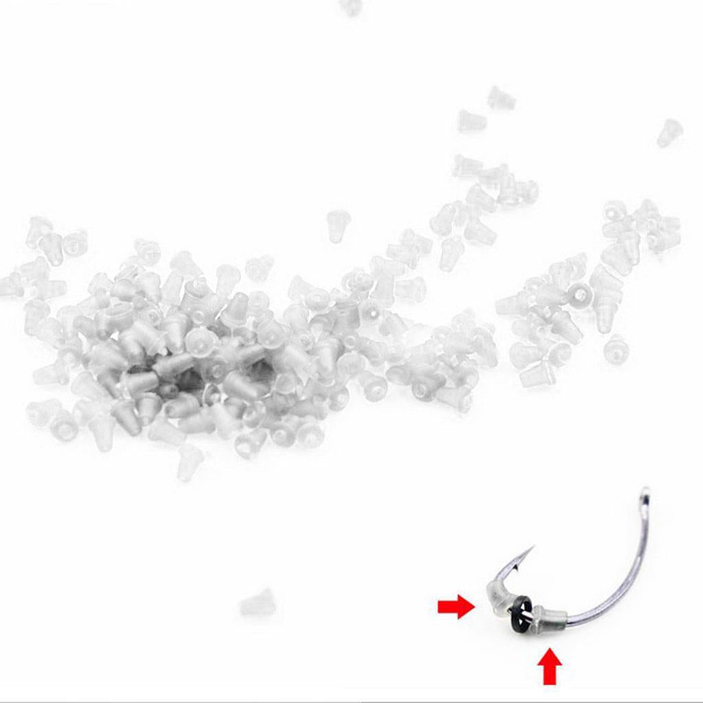 3x50pcs Carp Rig Ring Stops Fishing Hook Stopper Clutch Stopper Bait Holder