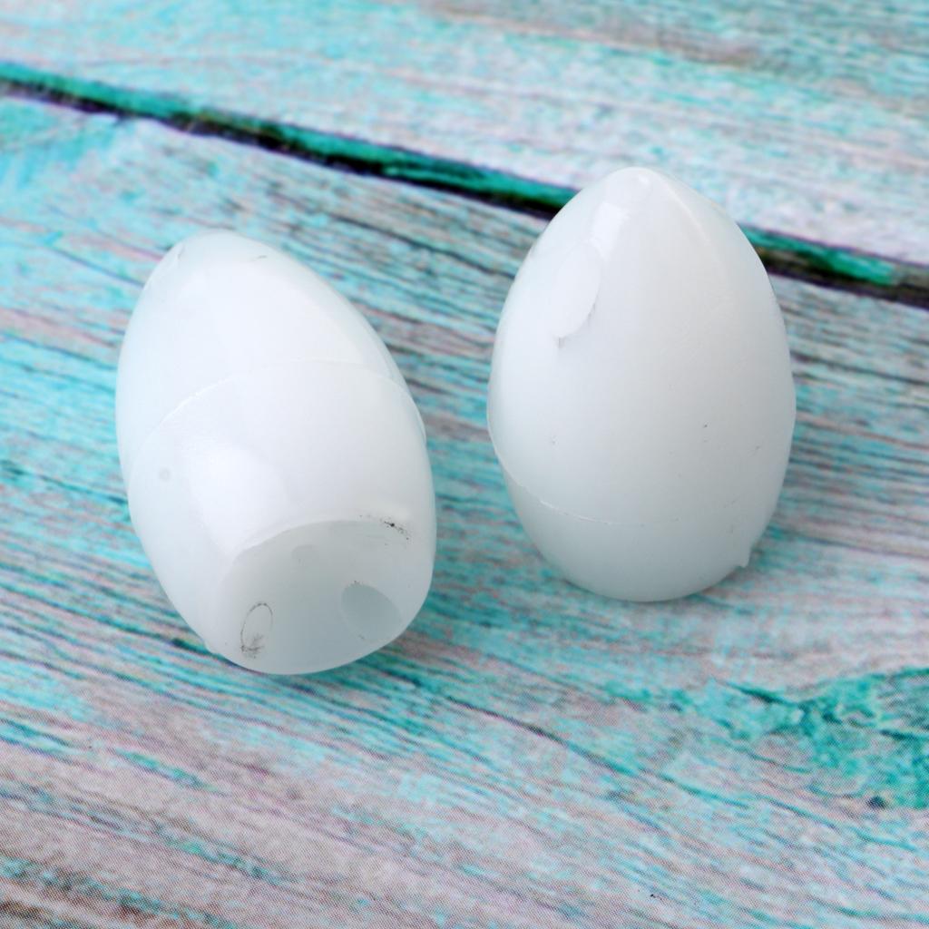 2x2 Pieces Floating Sbirolino Spirolino Bombarda Trout Pose Floats White 4.3g