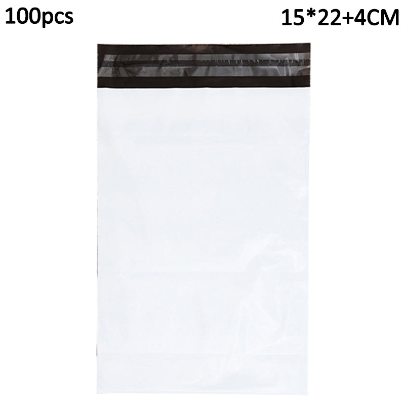 MX-060 100Pcs Shipping Bags 15x22cm+4cm 11C Thick Mailing Envelopes with Self Sealing Strip