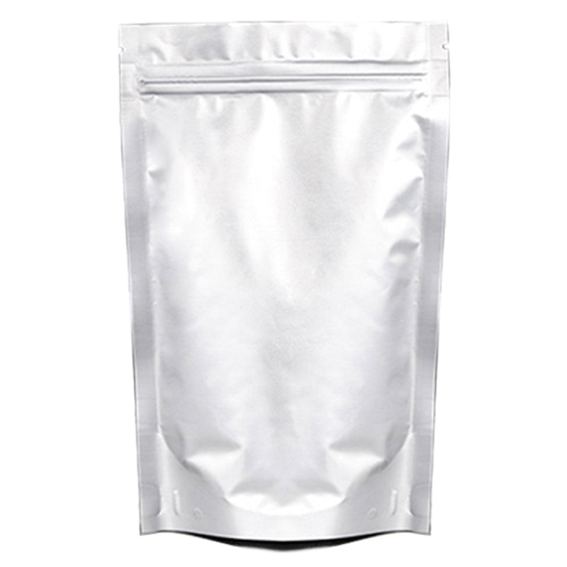 MX-013 100Pcs Pure Aluminum Foil Bags 18x26cm+4.5cm 20C Thick Packaging Pouch Bag Resealable (No FDA, BPA-Free)