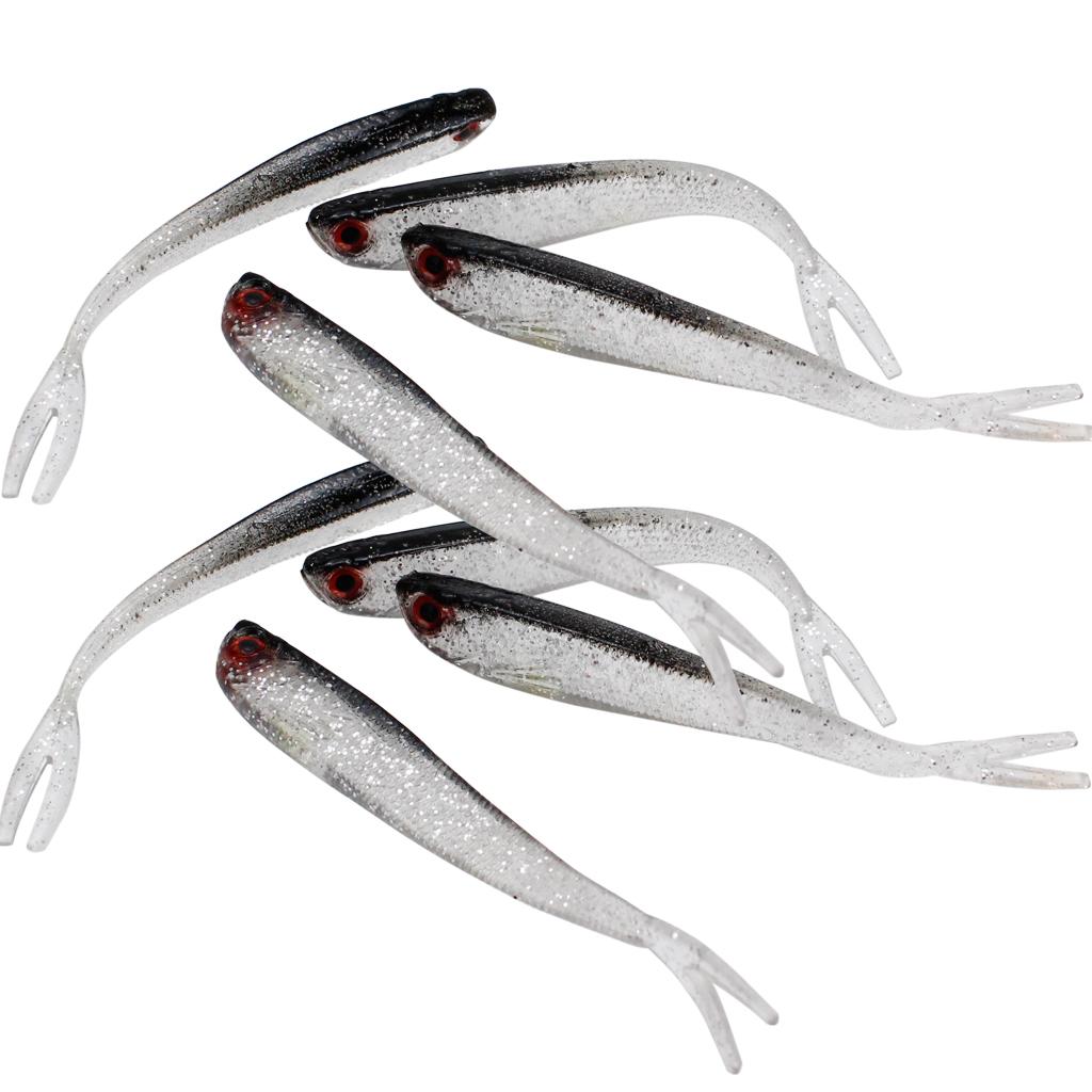 2x10 Pieces Artificial Soft Fishing Lures Baits Lifelike Fish Swimbaits 10cm