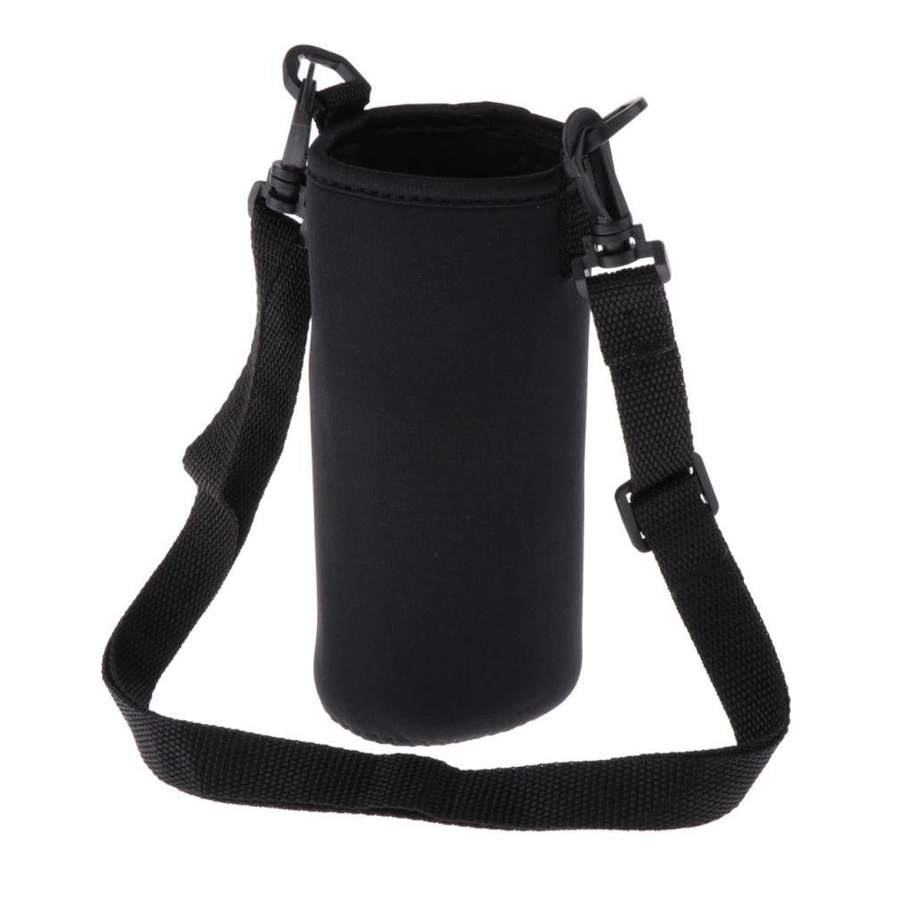 3xInsulated Sport Water Bottle Cover Sleeve Holder Cooler Carrier Black 550ml