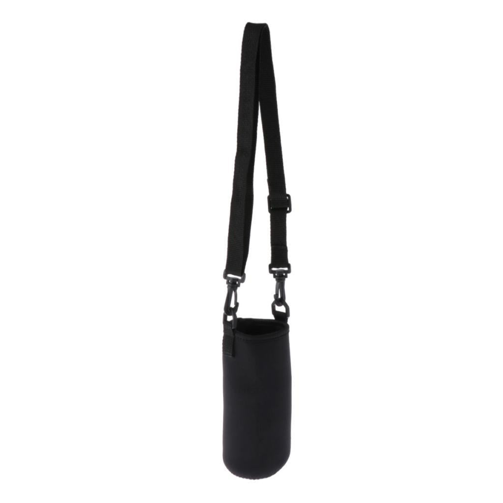 5xInsulated Sport Water Bottle Cover Sleeve Holder Cooler Carrier Black 550ml