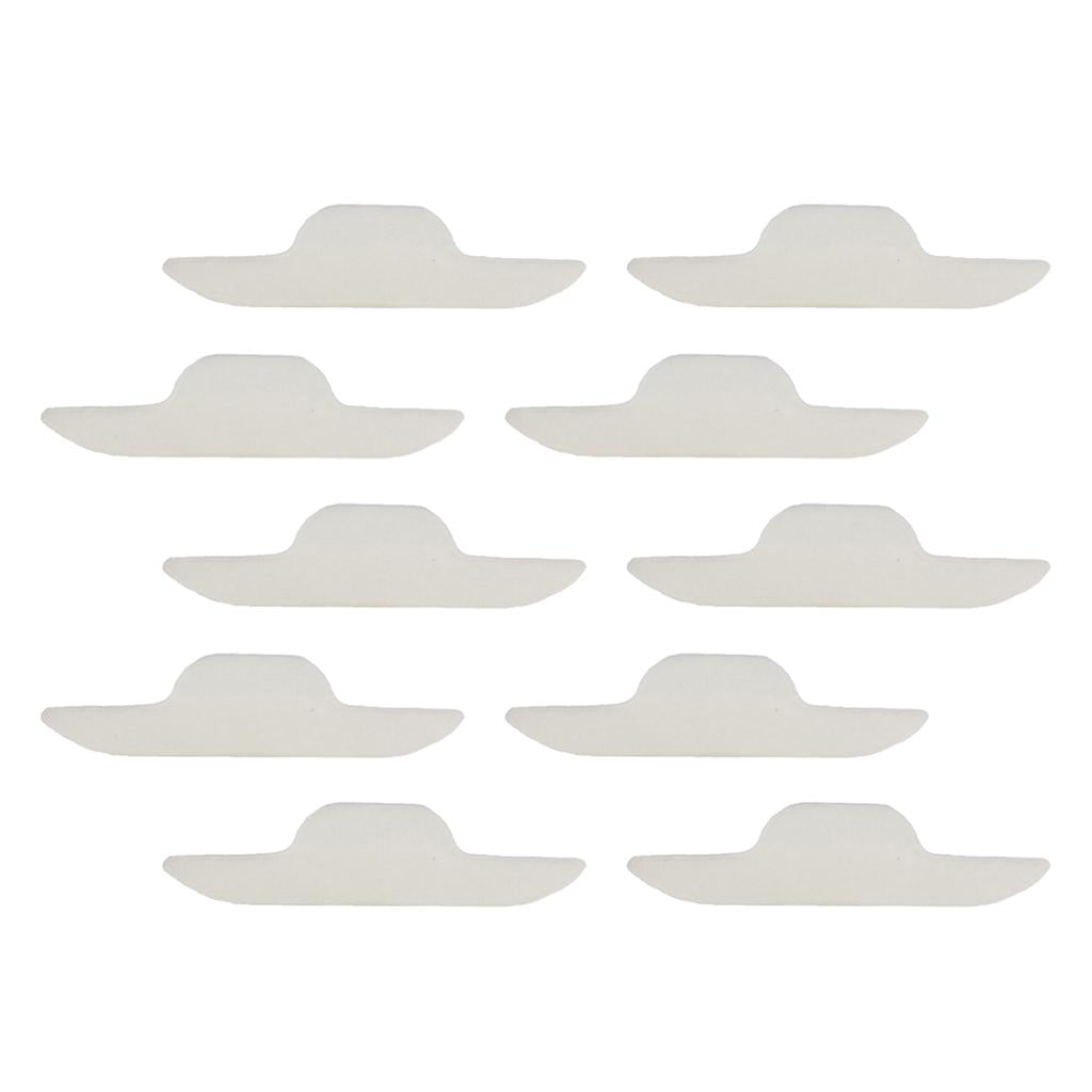 2x10 Pieces Disposable Neck Sweat Pads Collar Self-Adhesive Neck Pad White