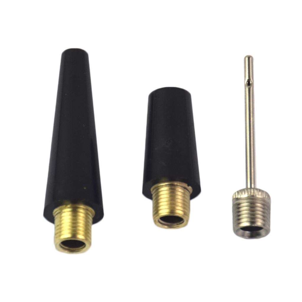 3x3 Piece Durable Ball Pump Needle Nozzle Kit Inflation Kit for Ball Bicycle