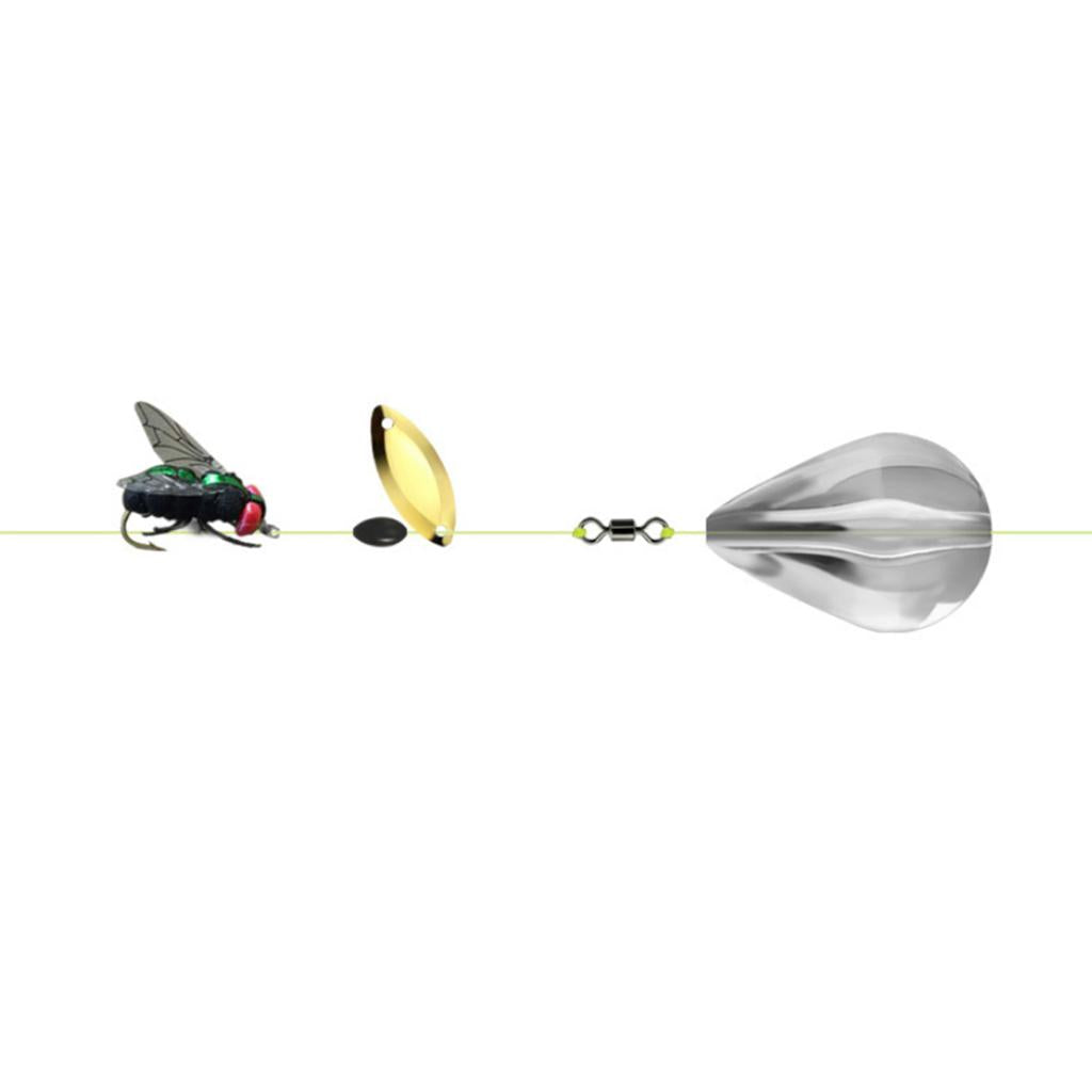 4x10pcs  Clear Fishing Weights Long Distance Lure Flies Sinker  C