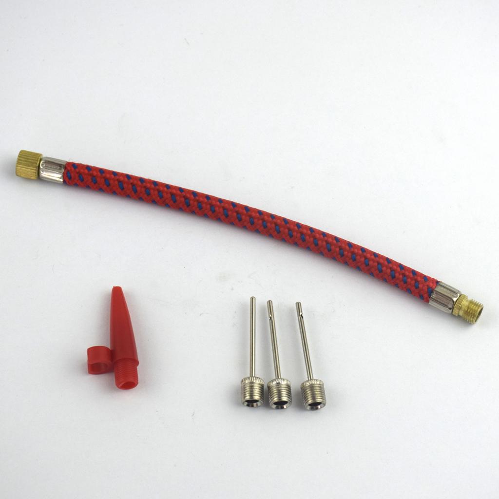 4xBike Pump Extension Hose Tube Schrader Valves Sports Ball Needle Model 1 