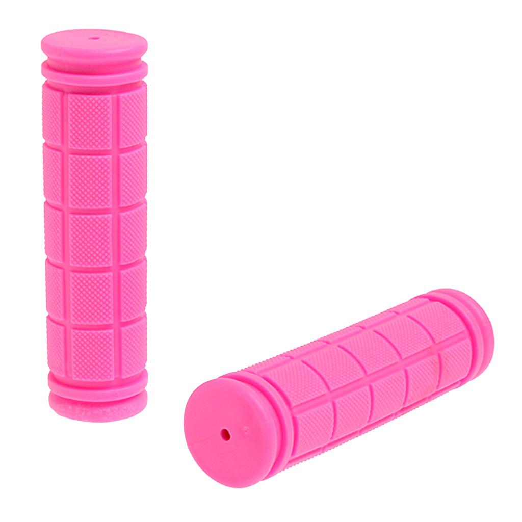 4xAnti-Slip Bike Bicycle MTB Handlebar Grip Soft Rubber Bar Covers Pink