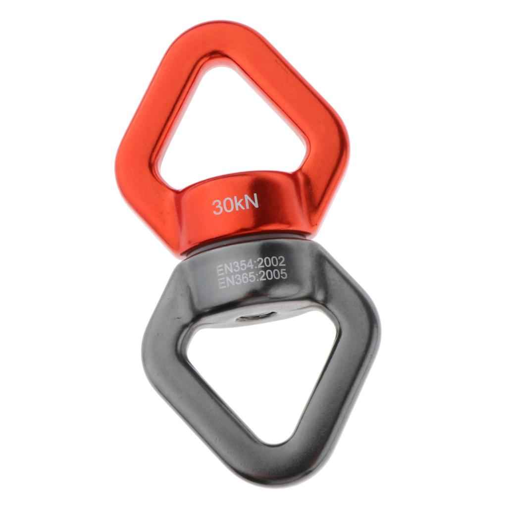 30KN Rotary Connector Hammock Swing Spinner Rope Swivel Connector Orange