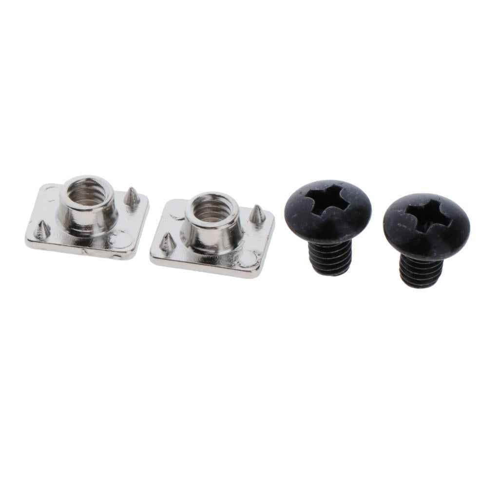 2 Pairs Roller Skates Buckle Replacement Inline Skates Screws Nut Bolts Tool