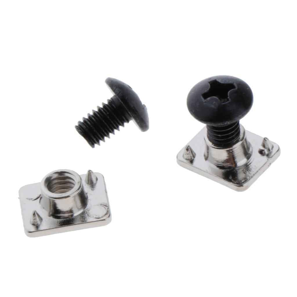 2 Pairs Roller Skates Buckle Replacement Inline Skates Screws Nut Bolts Tool