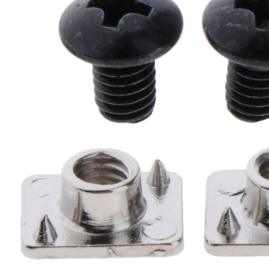 2 Pairs Roller Skates Buckle Replacement Inline Skates Screws Nut Bolts Tool