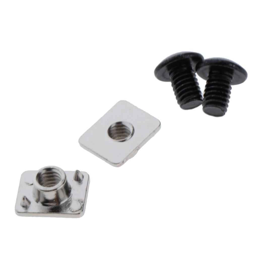 2 Pairs Roller Skates Buckle Replacement Inline Skates Screws Nut Bolts Tool