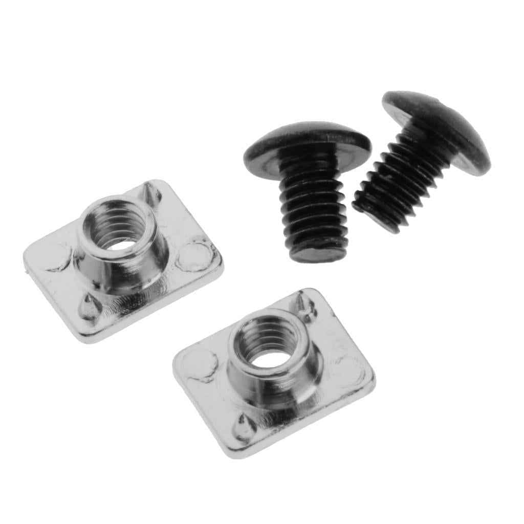 2 Pairs Roller Skates Buckle Replacement Inline Skates Screws Nut Bolts Tool