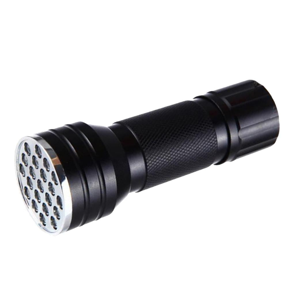 2xUltra Violet LED Flashlight Black Light Inspection Lamp Torch Aluminum Alloy