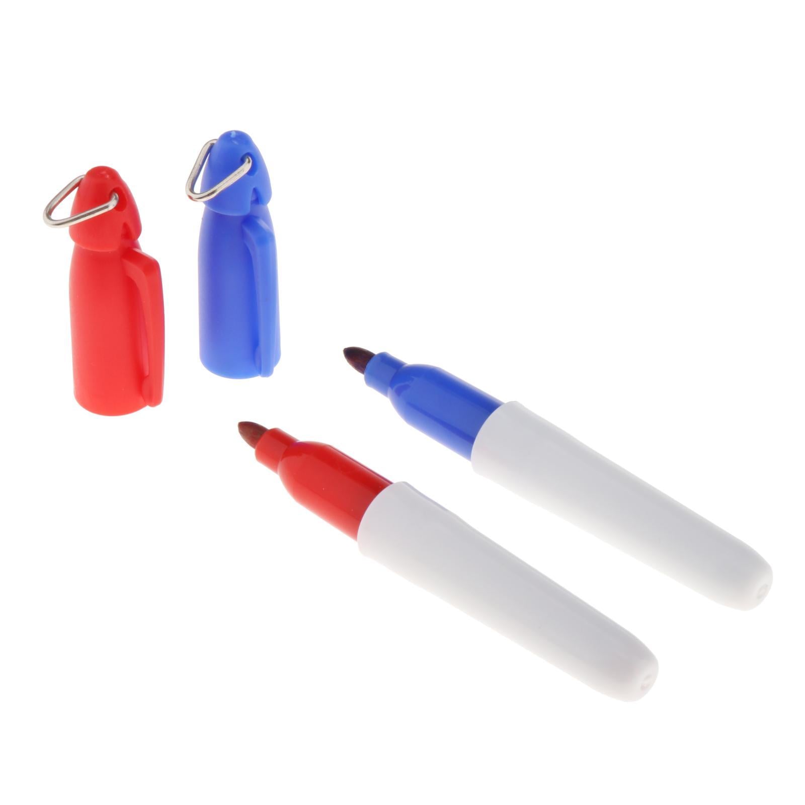4xGolf Ball Liner Marker Template Alignment Marker Pens Putting Aids Purple