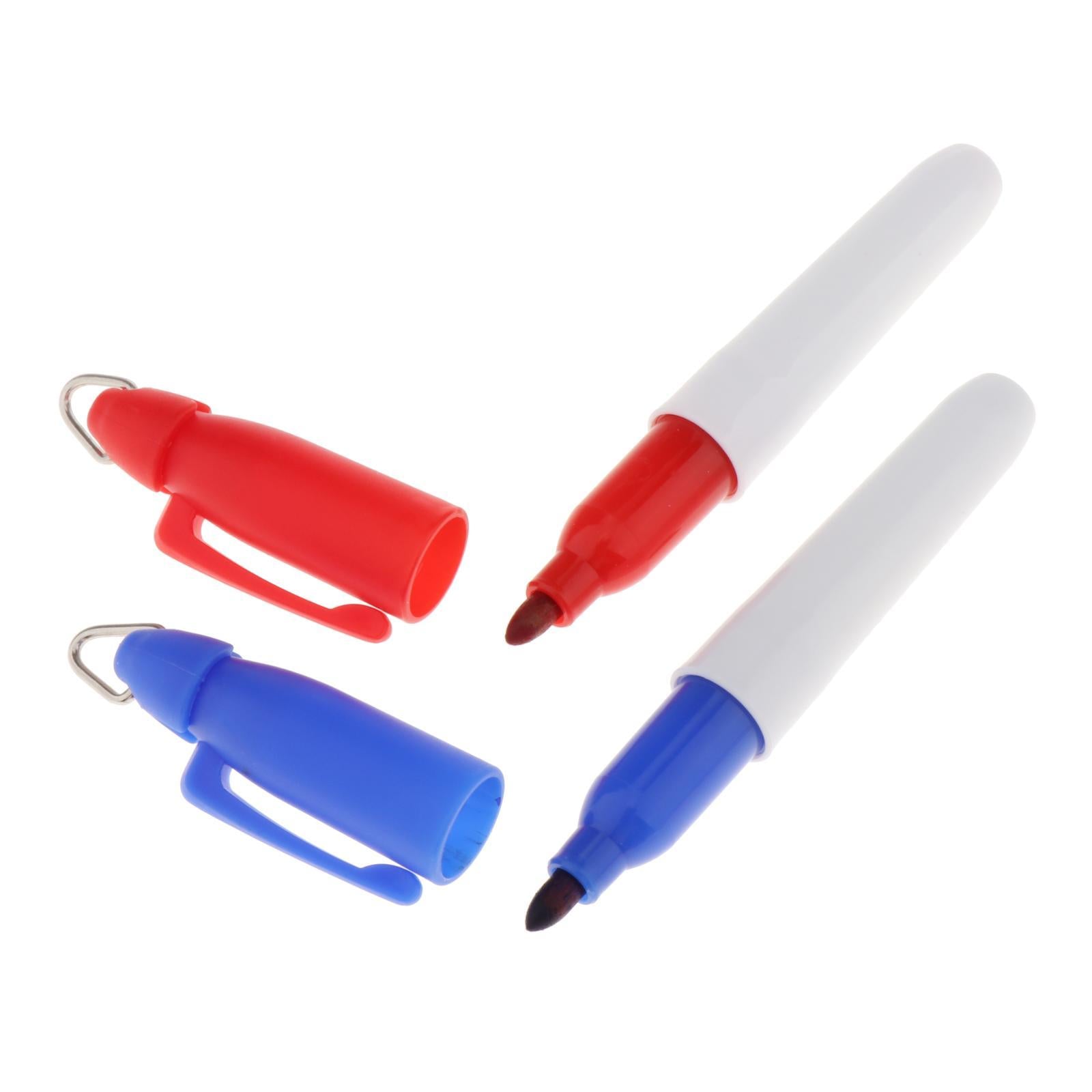 4xGolf Ball Liner Marker Template Alignment Marker Pens Putting Aids Red