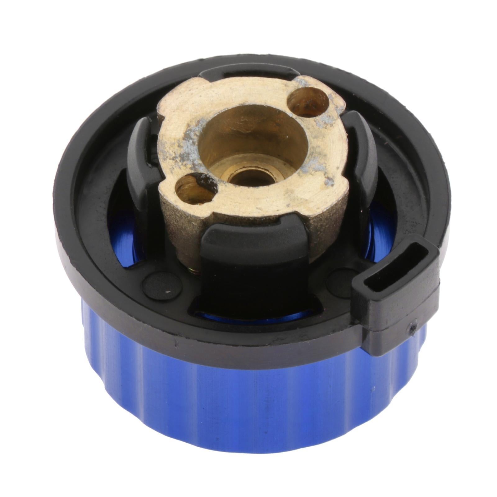 4xGas Tank Adapter Stove Connector Camping Gas Bottle Output Adaptor Black