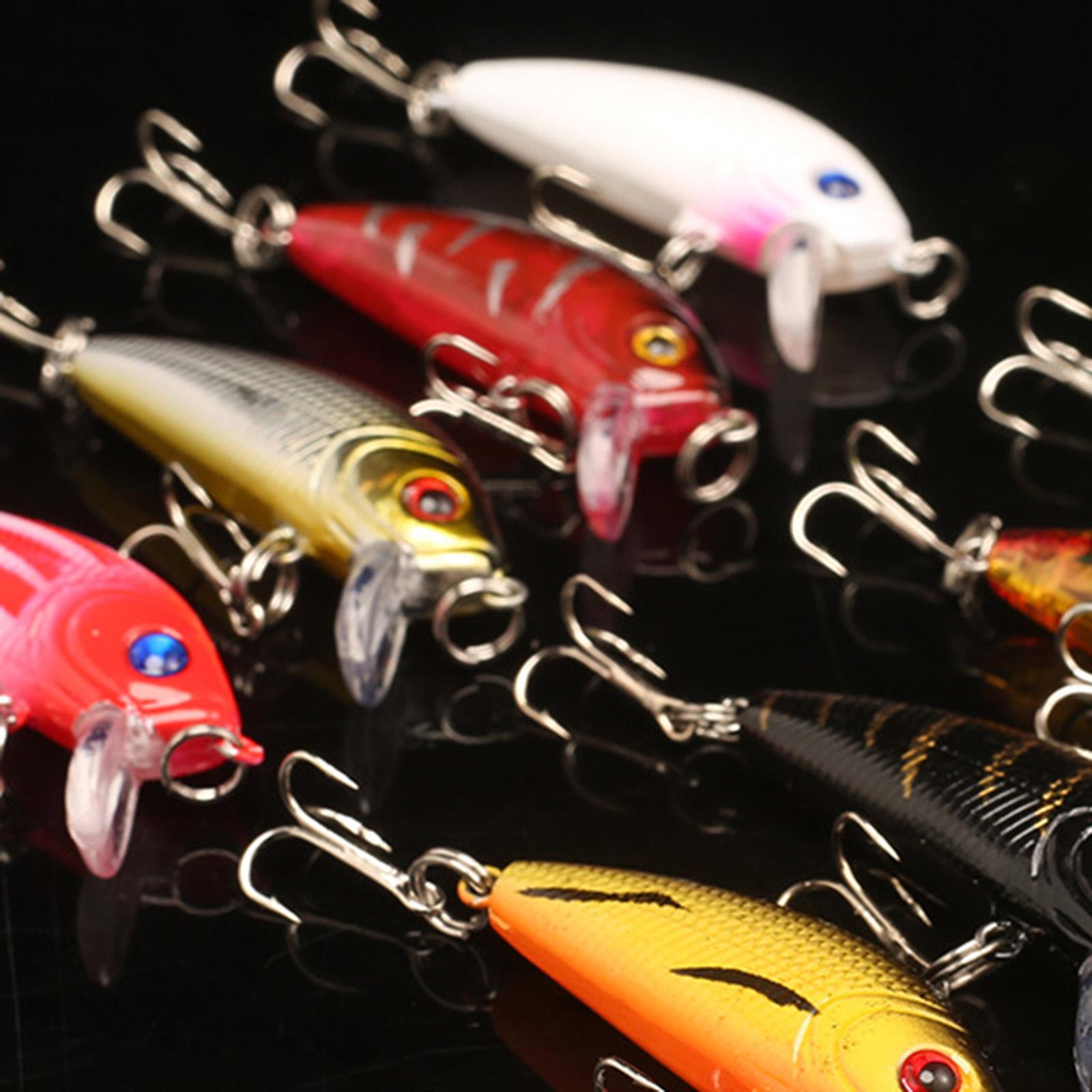 8x Fishing Lures Surface Tackle Topwater Lure Poppers Swimbait for Bass Pike
