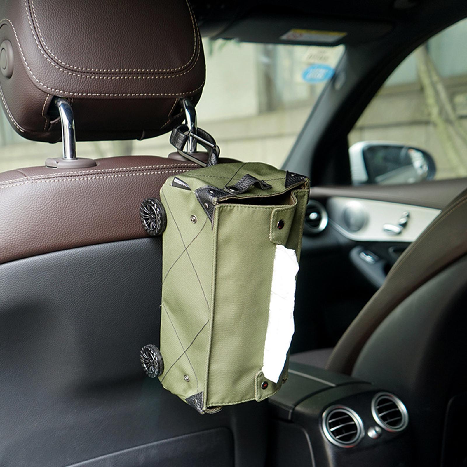 Camping Toilet Paper Holder Case Boxes Tissue Cover Hanging Hanger Bag Green
