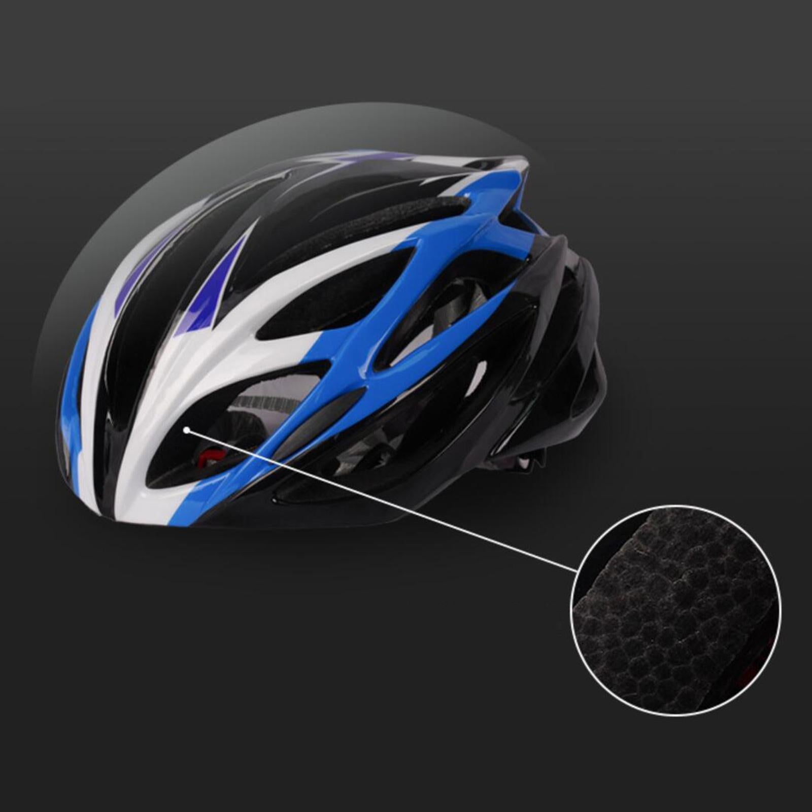 Adult Cycling Helmet MTB Road Bike Bicycle Helmet Blue White