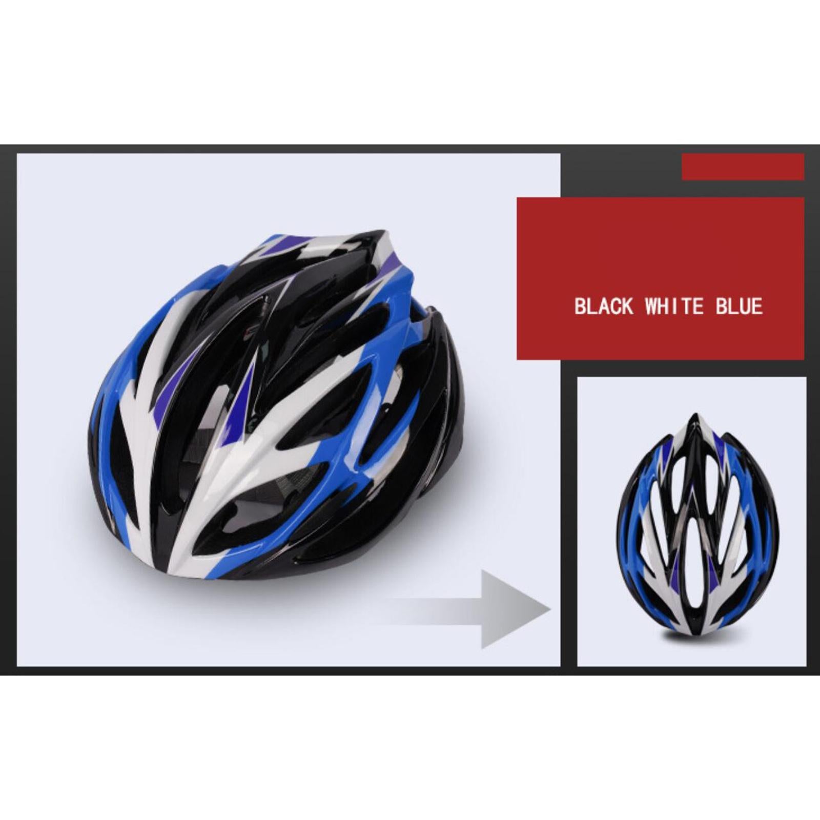 Adult Cycling Helmet MTB Road Bike Bicycle Helmet Blue White