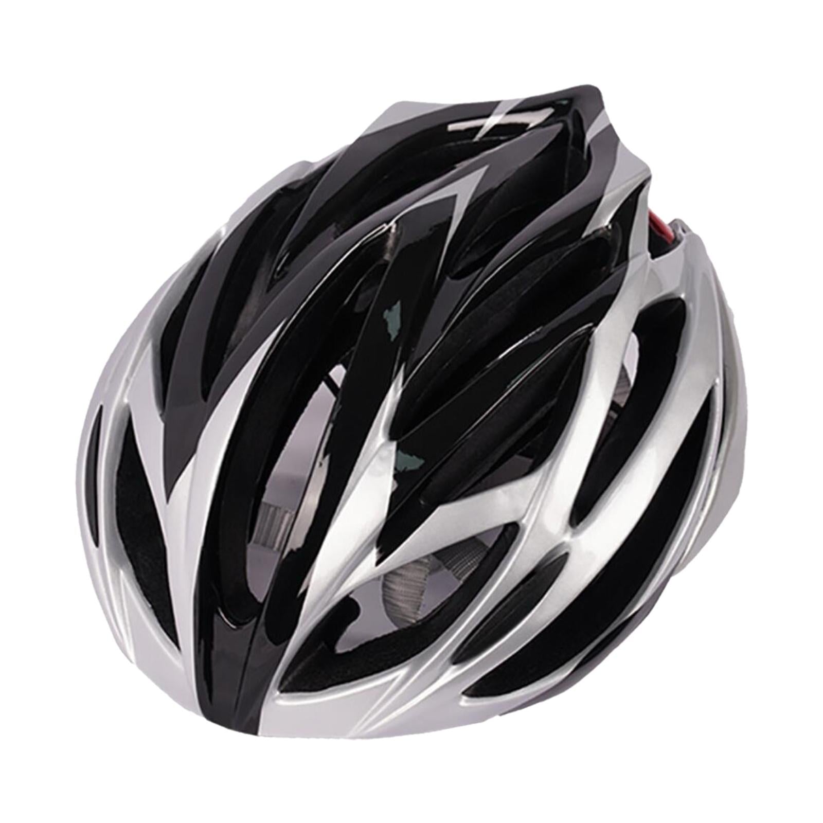 Adult Cycling Helmet MTB Road Bike Bicycle Helmet Silver Black