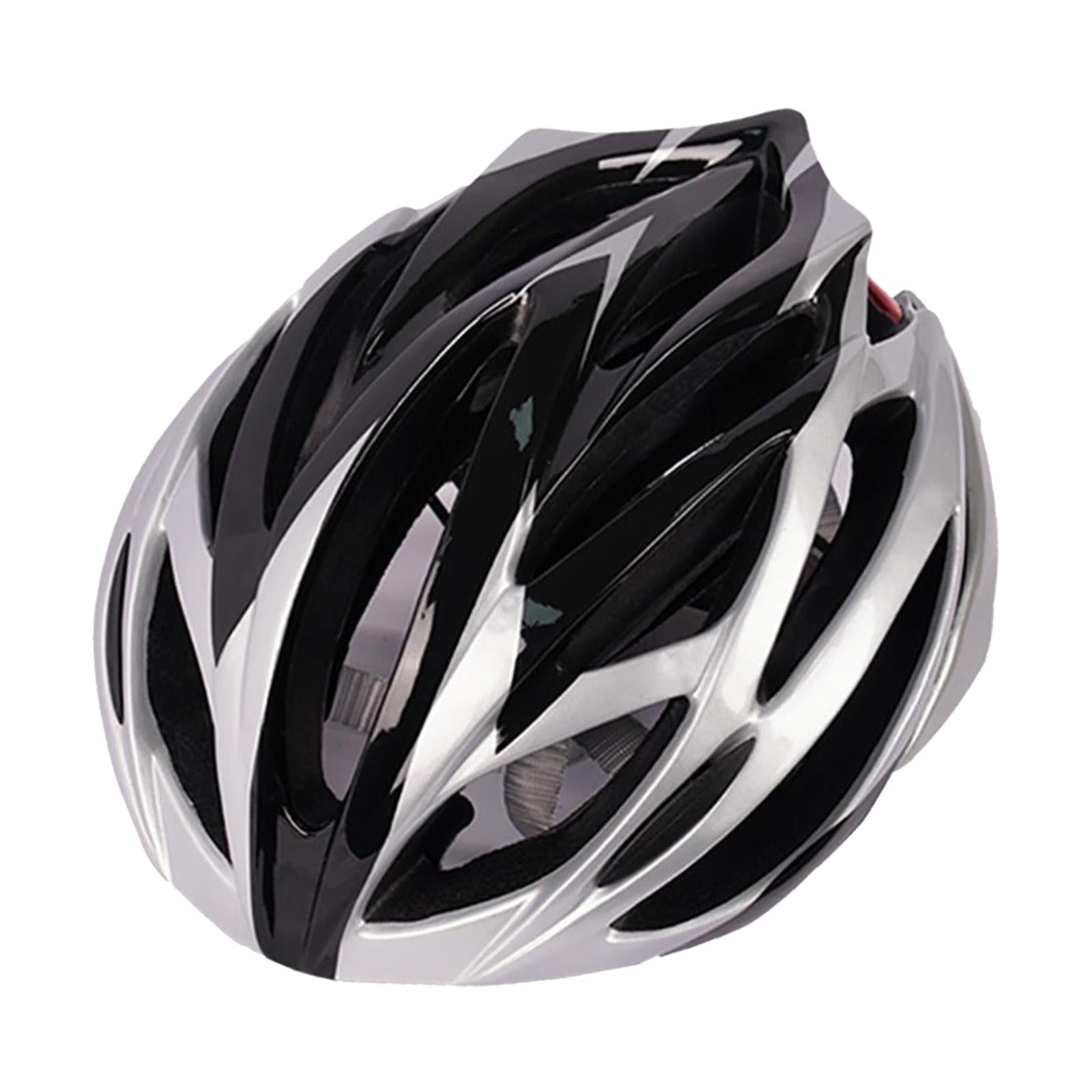Adult Cycling Helmet MTB Road Bike Bicycle Helmet Silver Black
