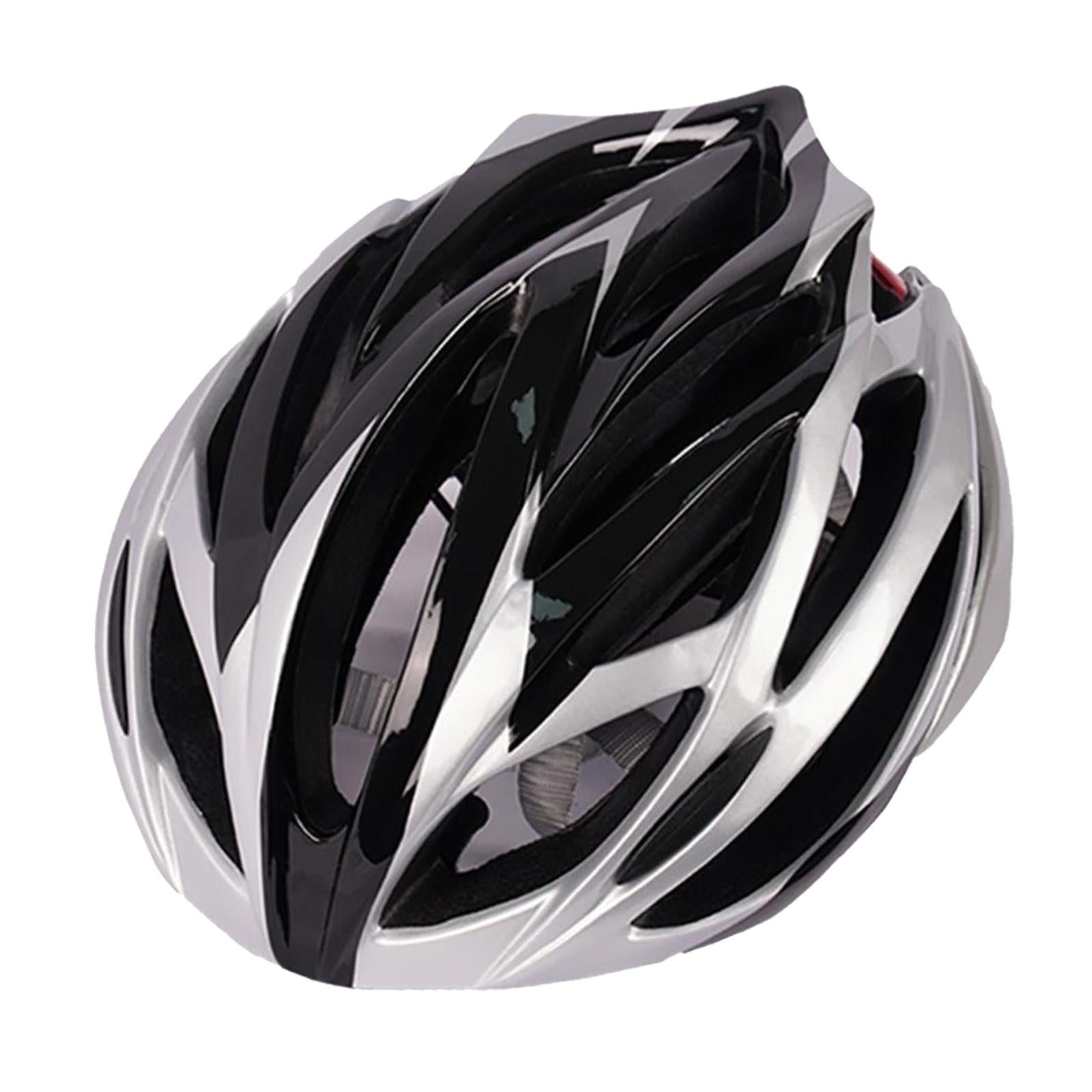Adult Cycling Helmet MTB Road Bike Bicycle Helmet Silver Black