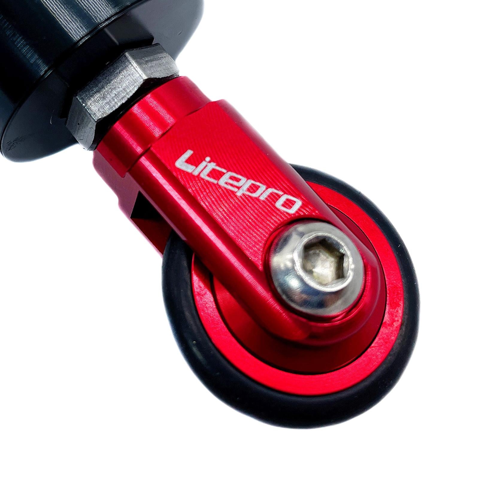 Alloy Folding Bike Easy Wheel 33.9mm Seatpost Saddle Tube EZ Wheel Roller