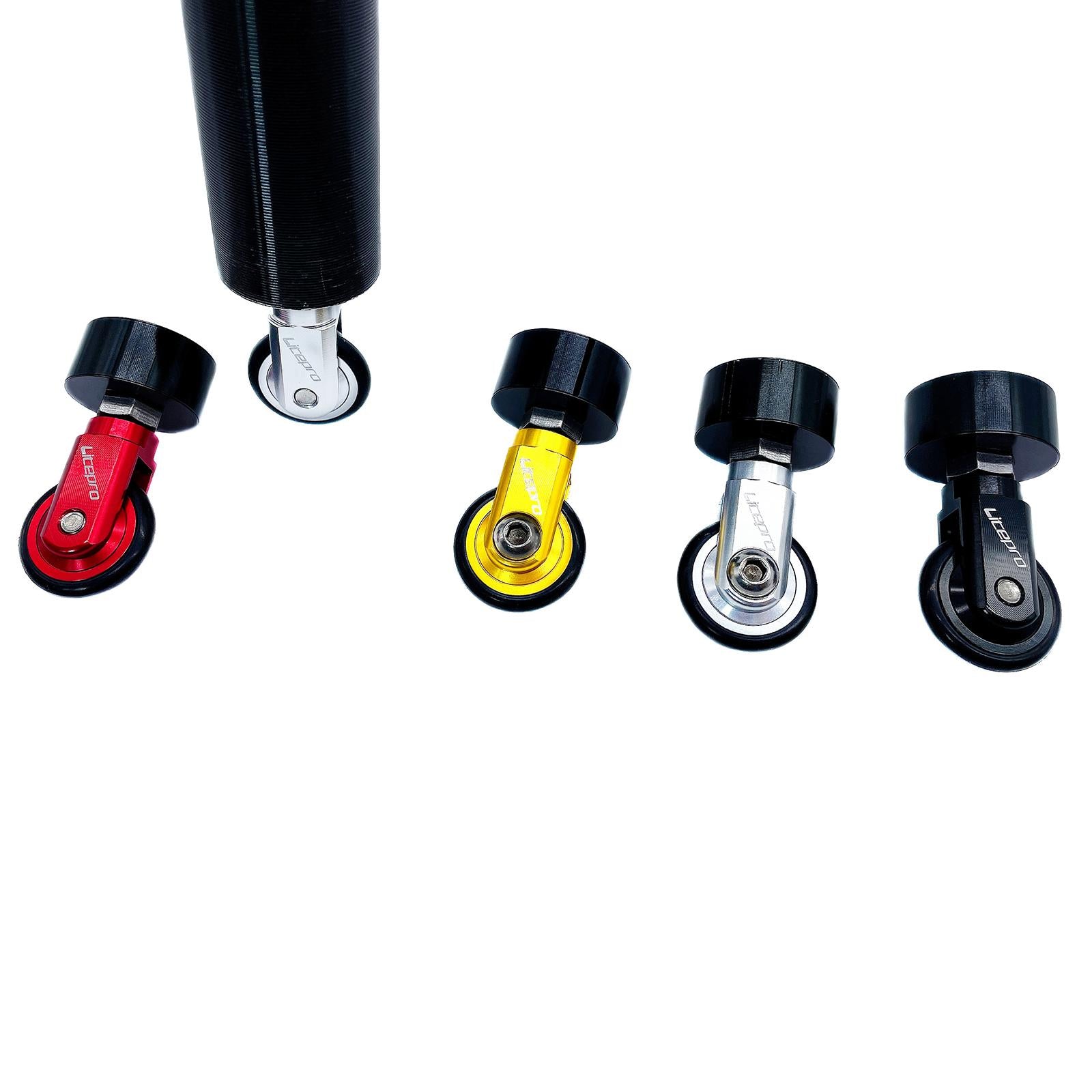 Alloy Folding Bike Easy Wheel 33.9mm Seatpost Saddle Tube EZ Wheel Roller
