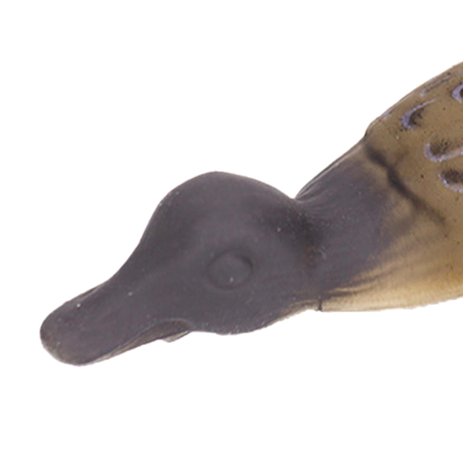 2xFishing Lures 9.5cm Duckling Bait Floating Predator Lure Brown