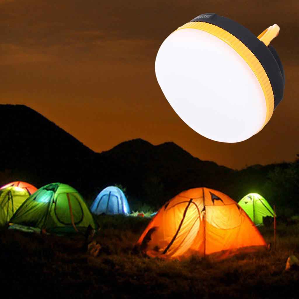 Camping Tent Lights Survival Lantern with Magnetic Car Repair Light Yellow