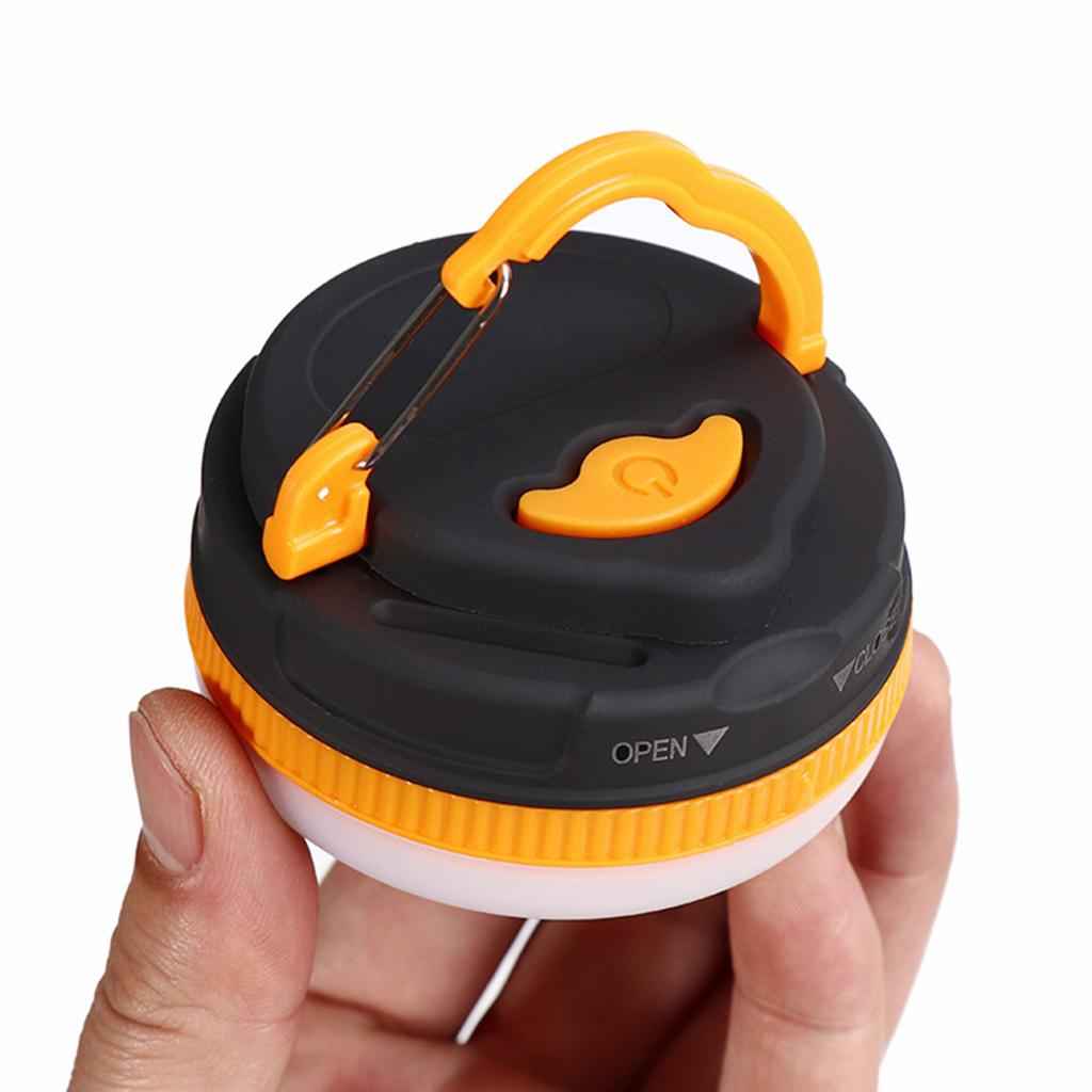 Camping Tent Lights Survival Lantern with Magnetic Car Repair Light Yellow