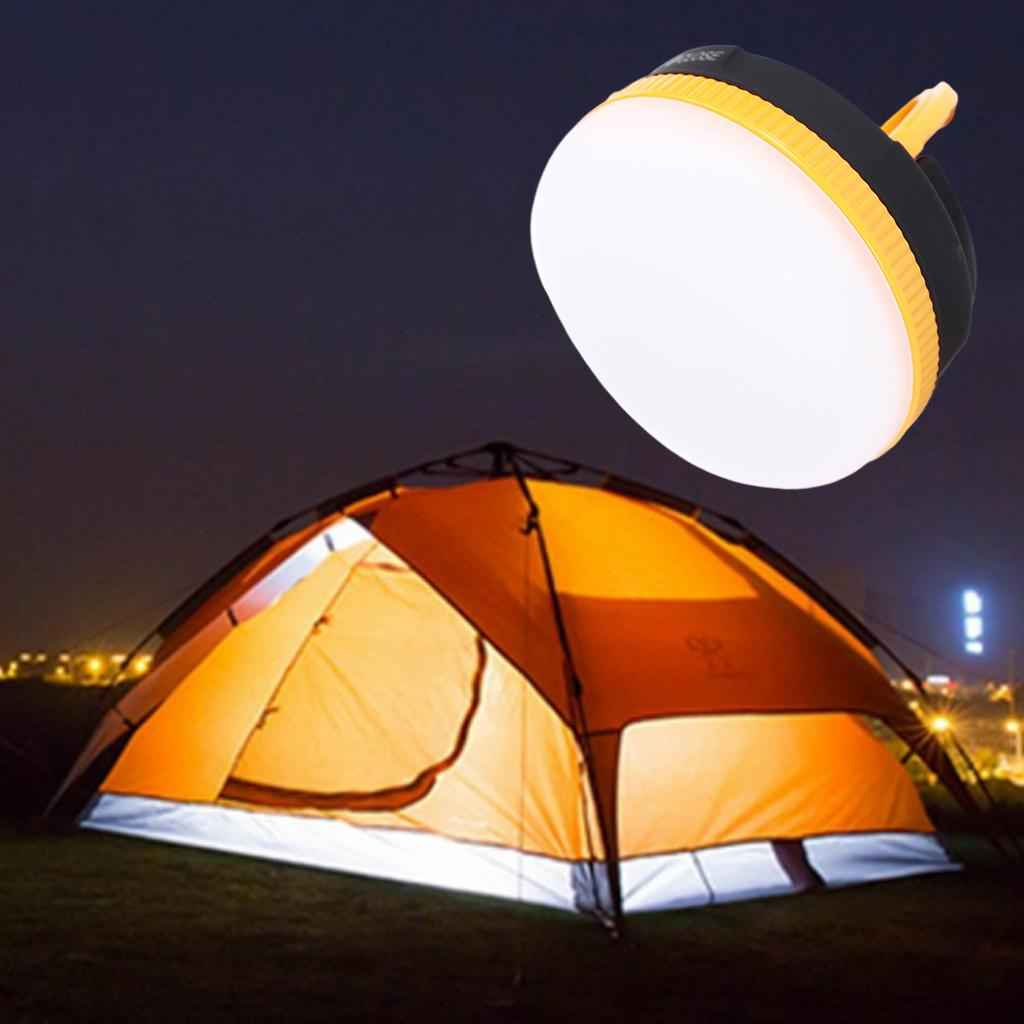 Camping Tent Lights Survival Lantern with Magnetic Car Repair Light Yellow