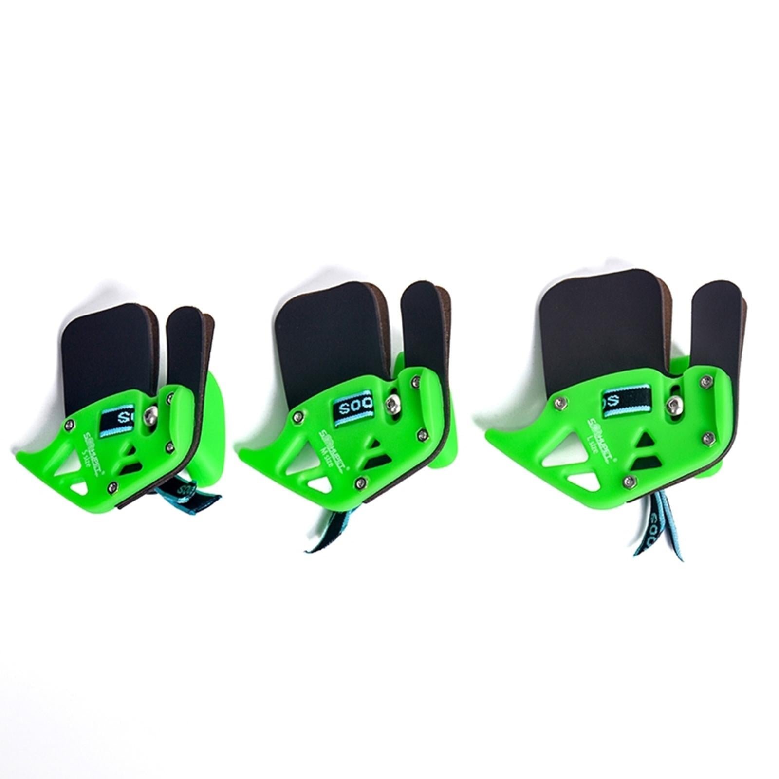 Bow Finger Tab Right Hand Finger Protector Guard Shooting Practice Green L